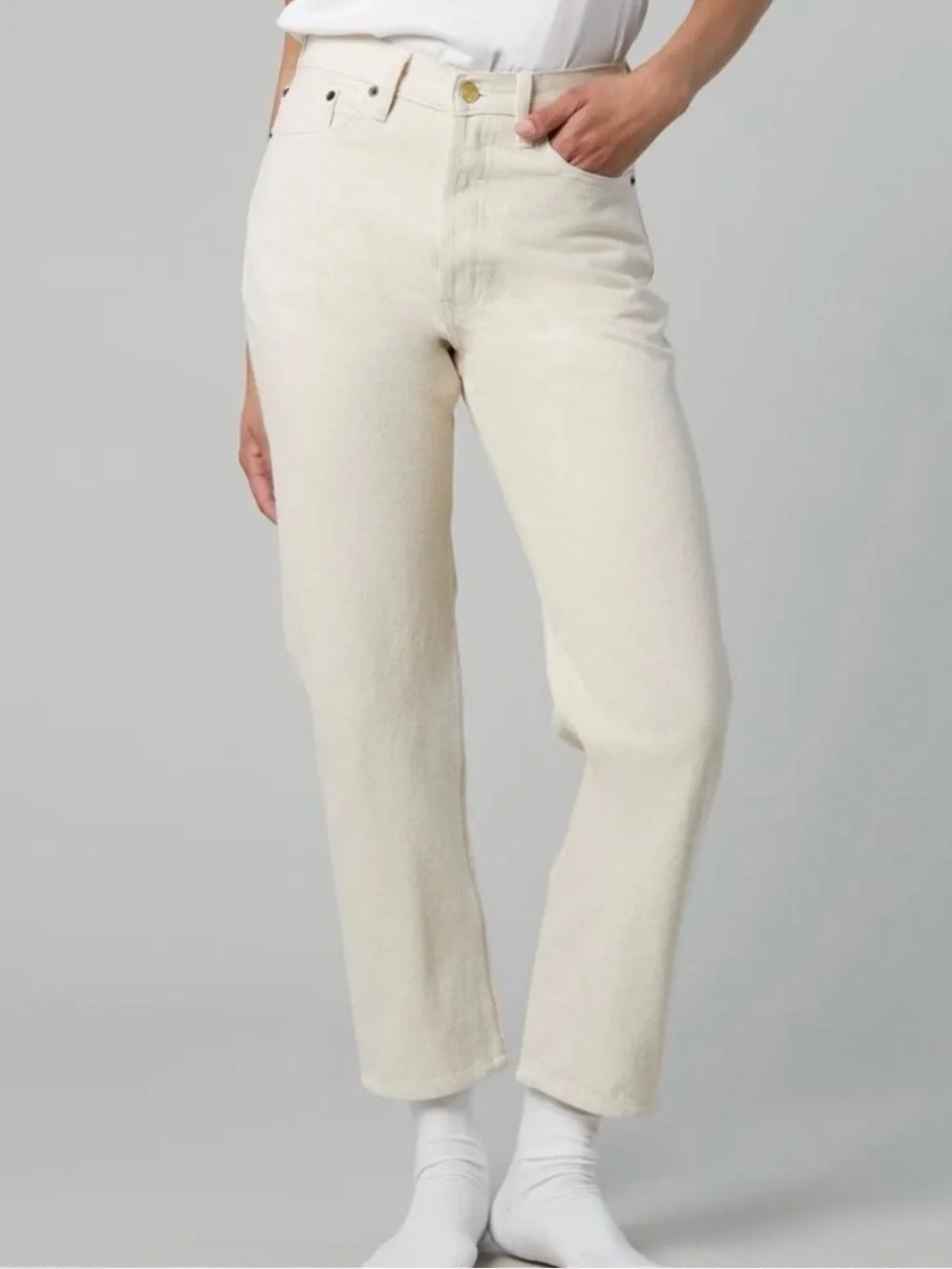 Still Here Tate Jeans in Bone